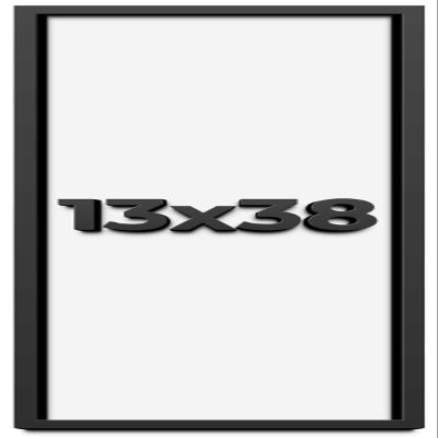 13x38 Shadow Box Frame Black | 1 Inch Deep Solid Wood Shadowbox Display Frame | UV Resistant Acrylic Plexiglass, Acid Free Backing, and Hanging Hardware | Dugan Picture Frame Style