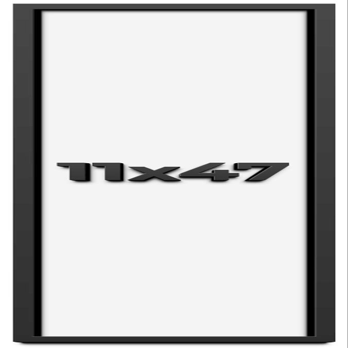 11x47 Shadow Box Frame Black | 1 Inch Deep Solid Wood Shadowbox Display Frame | UV Resistant Acrylic Plexiglass, Acid Free Backing, and Hanging Hardware | Dugan Picture Frame Style