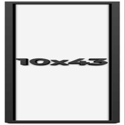 10x43 Shadow Box Frame Black | 1 Inch Deep Solid Wood Shadowbox Display Frame | UV Resistant Acrylic Plexiglass, Acid Free Backing, and Hanging Hardware | Dugan Picture Frame Style