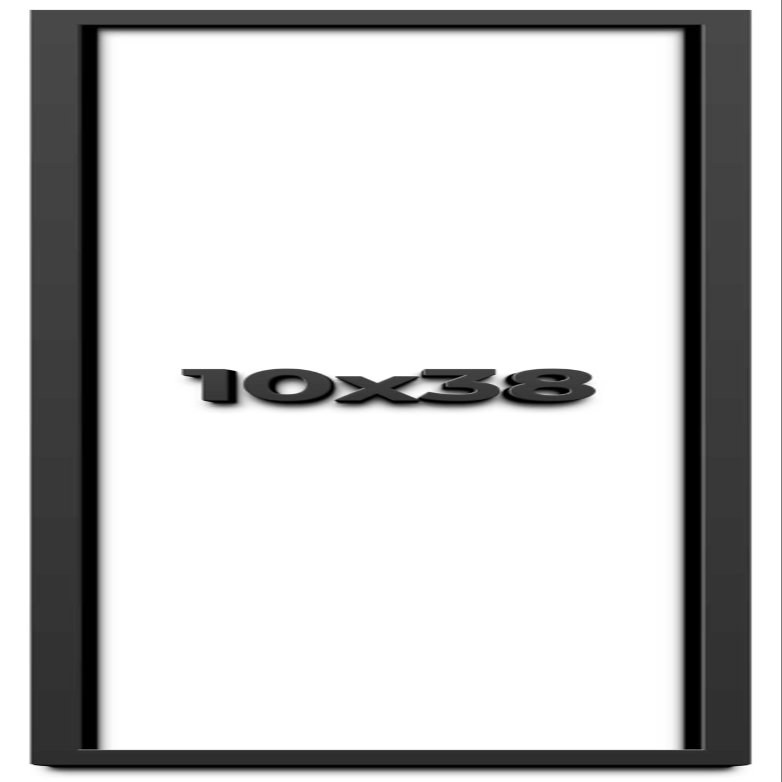 10x38 Shadow Box Frame Black | 1 Inch Deep Solid Wood Shadowbox Display Frame | UV Resistant Acrylic Plexiglass, Acid Free Backing, and Hanging Hardware | Dugan Picture Frame Style