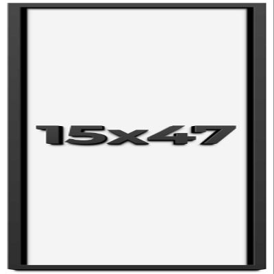 15x47 Shadow Box Frame Black | 1 Inch Deep Solid Wood Shadowbox Display Frame | UV Resistant Acrylic Plexiglass, Acid Free Backing, and Hanging Hardware | Dugan Picture Frame Style
