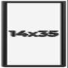 14x35 Shadow Box Frame Black | 1 Inch Deep Solid Wood Shadowbox Display Frame | UV Resistant Acrylic Plexiglass, Acid Free Backing, and Hanging Hardware | Dugan Picture Frame Style view 1