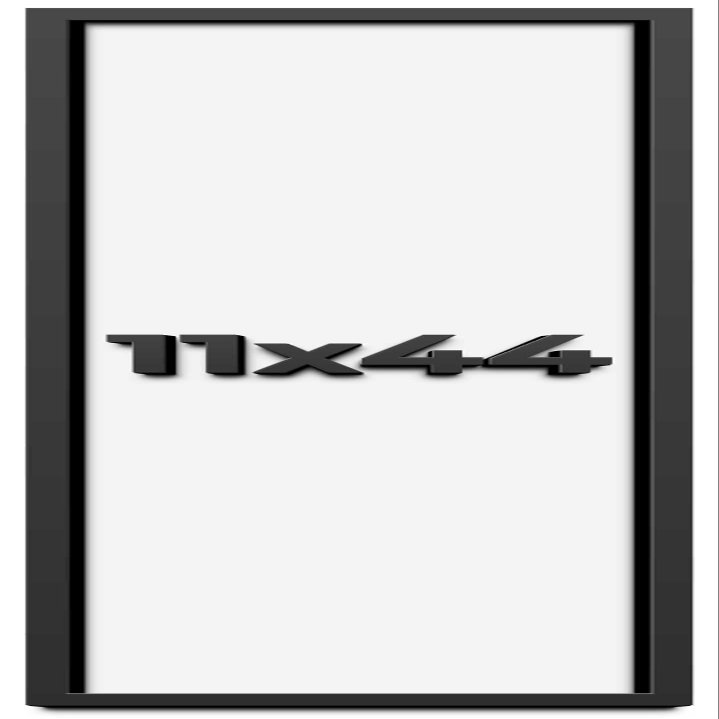 11x44 Shadow Box Frame Black | 1 Inch Deep Solid Wood Shadowbox Display Frame | UV Resistant Acrylic Plexiglass, Acid Free Backing, and Hanging Hardware | Dugan Picture Frame Style