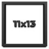 11x13 Shadow Box Frame Black | 1 Inch Deep Solid Wood Shadowbox Display Frame | UV Resistant Acrylic Plexiglass, Acid Free Backing, and Hanging Hardware | Dugan Picture Frame Style view 1