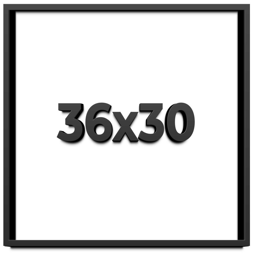 36x30 Shadow Box Frame Black | 1 Inch Deep Solid Wood Shadowbox Display Frame | UV Resistant Acrylic Plexiglass, Acid Free Backing, and Hanging Hardware | Dugan Picture Frame Style