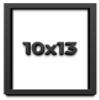 10x13 Shadow Box Frame Black | 1 Inch Deep Solid Wood Shadowbox Display Frame | UV Resistant Acrylic Plexiglass, Acid Free Backing, and Hanging Hardware | Dugan Picture Frame Style view 1
