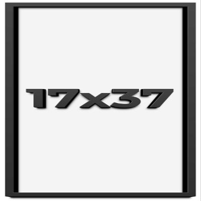 17x37 Shadow Box Frame Black | 1 Inch Deep Solid Wood Shadowbox Display Frame | UV Resistant Acrylic Plexiglass, Acid Free Backing, and Hanging Hardware | Dugan Picture Frame Style