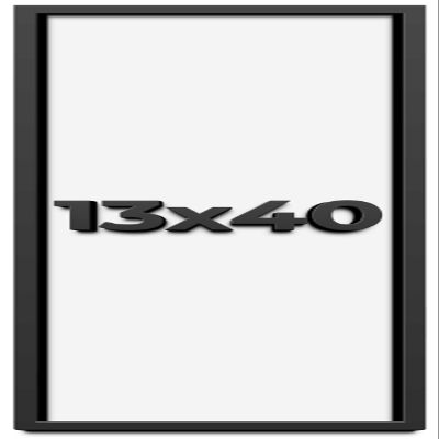 13x40 Shadow Box Frame Black | 1 Inch Deep Solid Wood Shadowbox Display Frame | UV Resistant Acrylic Plexiglass, Acid Free Backing, and Hanging Hardware | Dugan Picture Frame Style