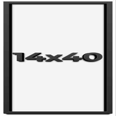 14x40 Shadow Box Frame Black | 1 Inch Deep Solid Wood Shadowbox Display Frame | UV Resistant Acrylic Plexiglass, Acid Free Backing, and Hanging Hardware | Dugan Picture Frame Style