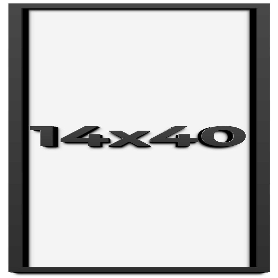 14x40 Shadow Box Frame Black | 1 Inch Deep Solid Wood Shadowbox Display Frame | UV Resistant Acrylic Plexiglass, Acid Free Backing, and Hanging Hardware | Dugan Picture Frame Style