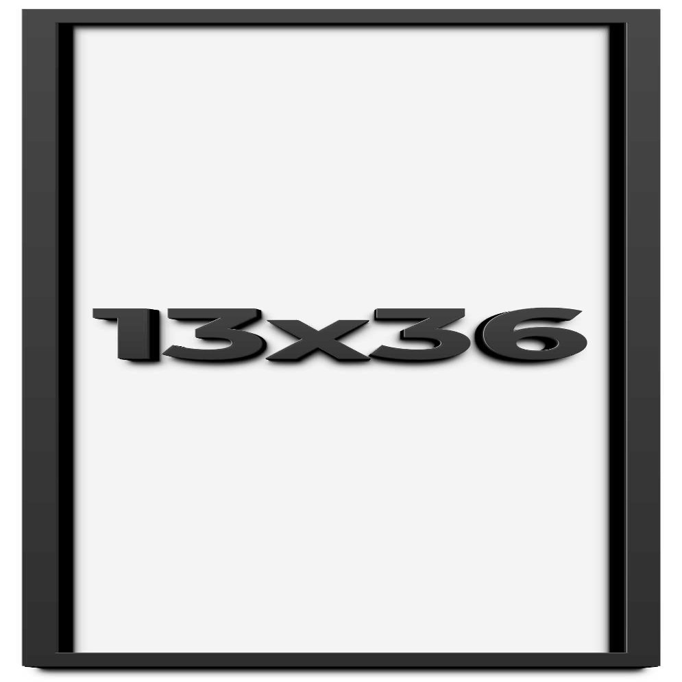 13x36 Shadow Box Frame Black | 1 Inch Deep Solid Wood Shadowbox Display Frame | UV Resistant Acrylic Plexiglass, Acid Free Backing, and Hanging Hardware | Dugan Picture Frame Style