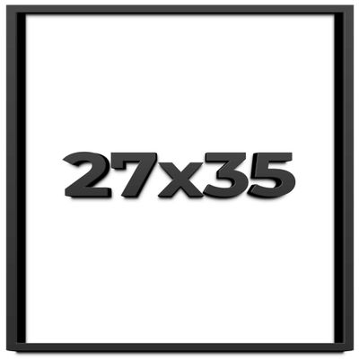 27x35 Shadow Box Frame Black | 1 Inch Deep Solid Wood Shadowbox Display | UV Resistant Acrylic Plexiglass, Acid Free Backing, Hanging Hardware | Dugan Picture Frame Style
