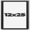 12x25 Shadow Box Frame Black | 1 Inch Deep Solid Wood Shadowbox Display Frame | UV Resistant Acrylic Plexiglass, Acid Free Backing, and Hanging Hardware | Dugan Picture Frame Style view 1