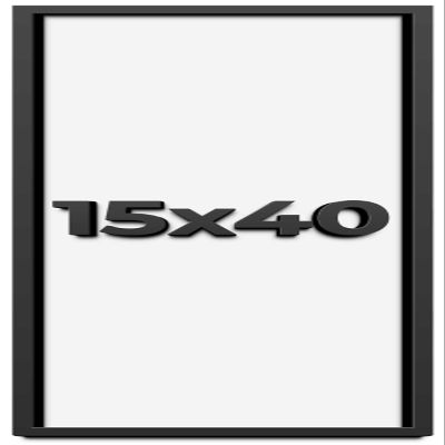 15x40 Shadow Box Frame Black | 1 Inch Deep Solid Wood Shadowbox Display Frame | UV Resistant Acrylic Plexiglass, Acid Free Backing, and Hanging Hardware | Dugan Picture Frame Style