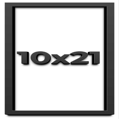 10x21 Shadow Box Frame Black | 1 Inch Deep Solid Wood Shadowbox Display Frame | UV Resistant Acrylic Plexiglass, Acid Free Backing, and Hanging Hardware | Dugan Picture Frame Style
