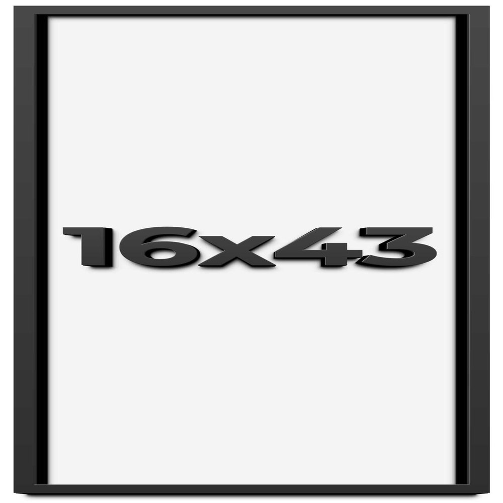 16x43 Shadow Box Frame Black | 1 Inch Deep Solid Wood Shadowbox Display Frame | UV Resistant Acrylic Plexiglass, Acid Free Backing, and Hanging Hardware | Dugan Picture Frame Style
