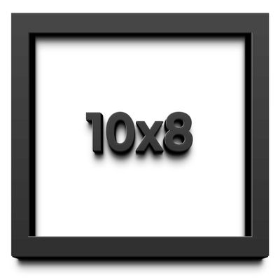 10x8 Shadow Box Frame Black | 1 Inch Deep Solid Wood Shadowbox Display Frame | UV Resistant Acrylic Plexiglass, Acid Free Backing, and Hanging Hardware | Dugan Picture Frame Style