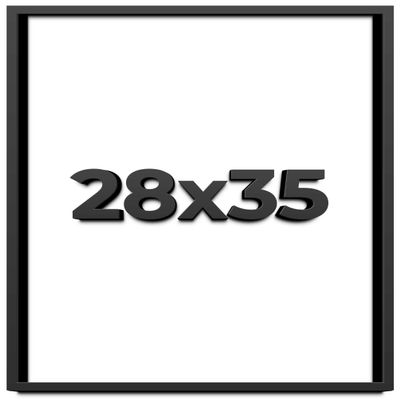 28x35 Shadow Box Frame Black | 1 Inch Deep Solid Wood Shadowbox Display Frame | UV Resistant Acrylic Plexiglass, Acid Free Backing, and Hanging Hardware | Dugan Picture Frame Style