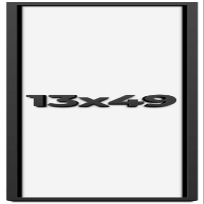 13x49 Shadow Box Frame Black | 1 Inch Deep Solid Wood Shadowbox Display Frame | UV Resistant Acrylic Plexiglass, Acid Free Backing, and Hanging Hardware | Dugan Picture Frame Style