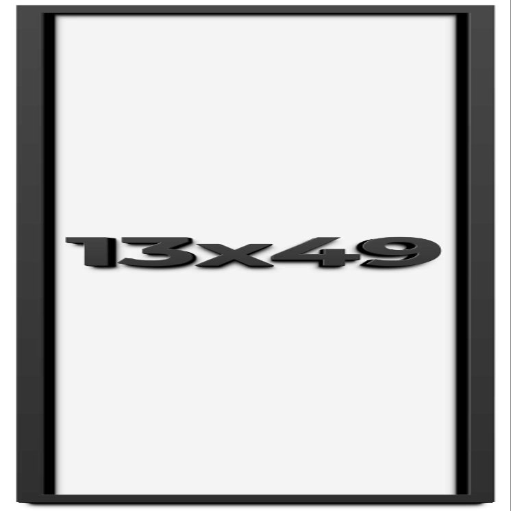 13x49 Shadow Box Frame Black | 1 Inch Deep Solid Wood Shadowbox Display Frame | UV Resistant Acrylic Plexiglass, Acid Free Backing, and Hanging Hardware | Dugan Picture Frame Style
