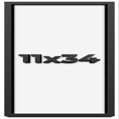 11x34 Shadow Box Frame Black | 1 Inch Deep Solid Wood Shadowbox Display Frame | UV Resistant Acrylic Plexiglass, Acid Free Backing, and Hanging Hardware | Dugan Picture Frame Style