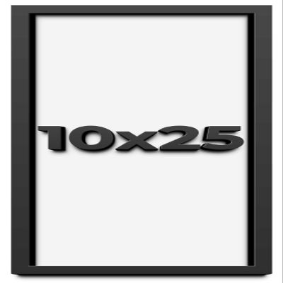 10x25 Shadow Box Frame Black | 1 Inch Deep Solid Wood Shadowbox Display Frame | UV Resistant Acrylic Plexiglass, Acid Free Backing, and Hanging Hardware | Dugan Picture Frame Style