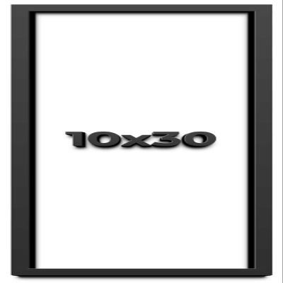 10x30 Shadow Box Frame Black | 1 Inch Deep Solid Wood Shadowbox Display Frame | UV Resistant Acrylic Plexiglass, Acid Free Backing, and Hanging Hardware | Dugan Picture Frame Style