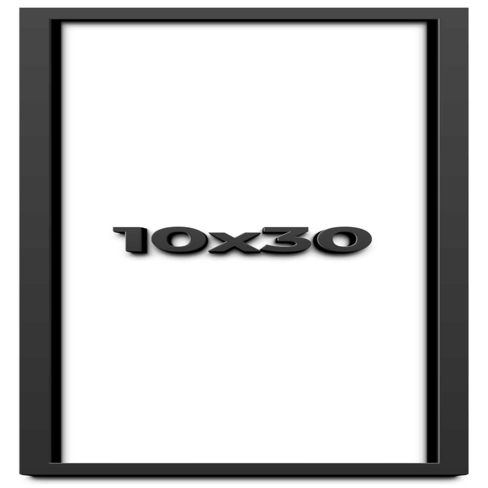 10x30 Shadow Box Frame Black | 1 Inch Deep Solid Wood Shadowbox Display Frame | UV Resistant Acrylic Plexiglass, Acid Free Backing, and Hanging Hardware | Dugan Picture Frame Style