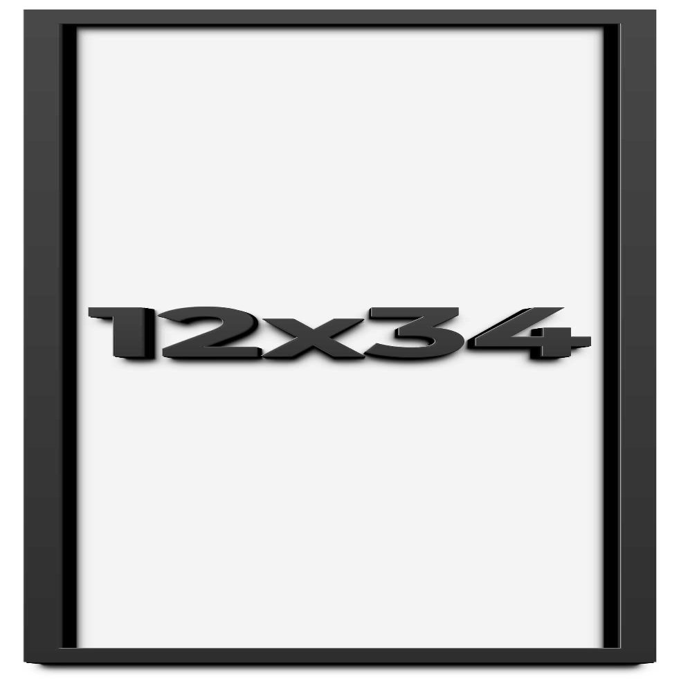 12x34 Shadow Box Frame Black | 1 Inch Deep Solid Wood Shadowbox Display Frame | UV Resistant Acrylic Plexiglass, Acid Free Backing, and Hanging Hardware | Dugan Picture Frame Style