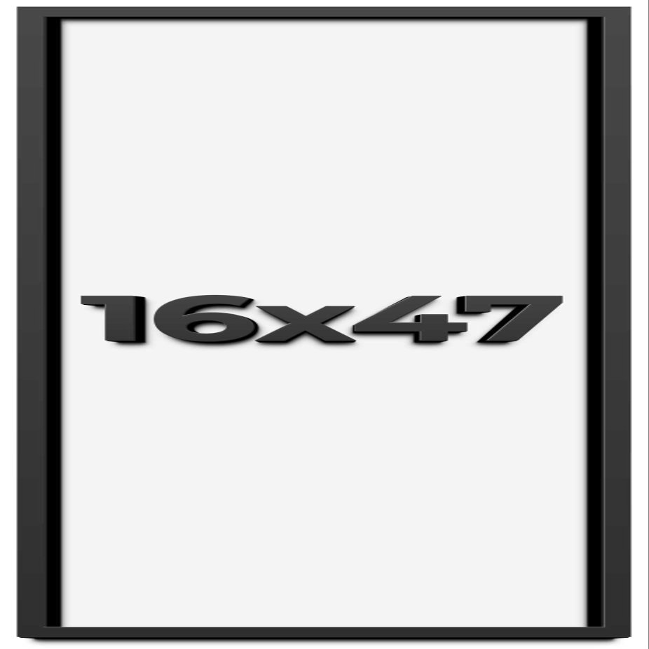 16x47 Shadow Box Frame Black | 1 Inch Deep Solid Wood Shadowbox Display Frame | UV Resistant Acrylic Plexiglass, Acid Free Backing, and Hanging Hardware | Dugan Picture Frame Style