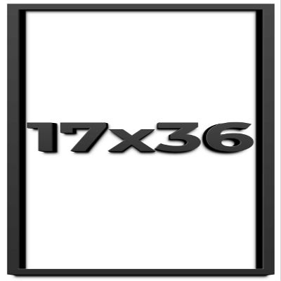 17x36 Shadow Box Frame Black | 1 Inch Deep Solid Wood Shadowbox Display Frame | UV Resistant Acrylic Plexiglass, Acid Free Backing, and Hanging Hardware | Dugan Picture Frame Style
