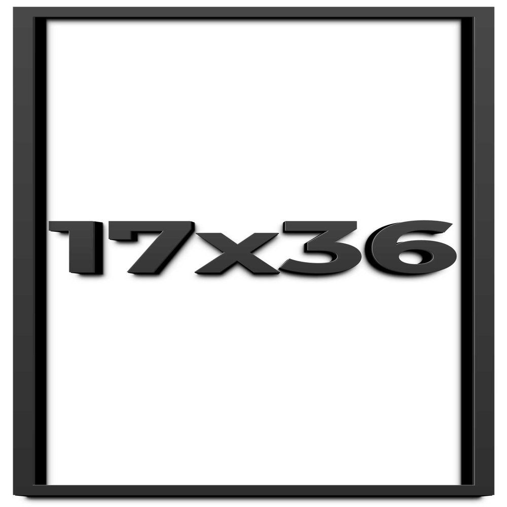17x36 Shadow Box Frame Black | 1 Inch Deep Solid Wood Shadowbox Display Frame | UV Resistant Acrylic Plexiglass, Acid Free Backing, and Hanging Hardware | Dugan Picture Frame Style