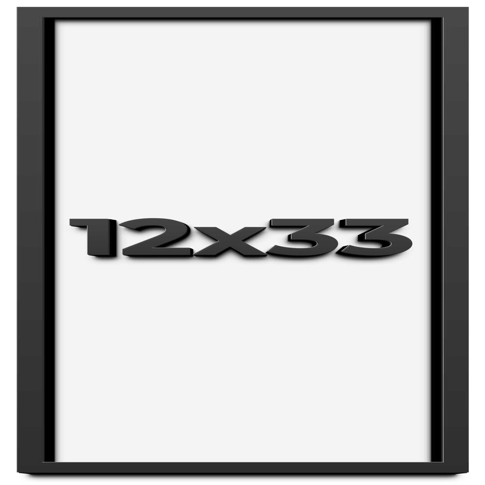 12x33 Shadow Box Frame Black | 1 Inch Deep Solid Wood Shadowbox Display Frame | UV Resistant Acrylic Plexiglass, Acid Free Backing, and Hanging Hardware | Dugan Picture Frame Style
