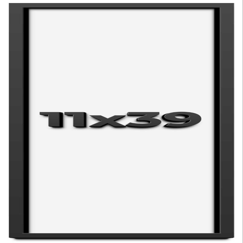 11x39 Shadow Box Frame Black | 1 Inch Deep Solid Wood Shadowbox Display Frame | UV Resistant Acrylic Plexiglass, Acid Free Backing, and Hanging Hardware | Dugan Picture Frame Style