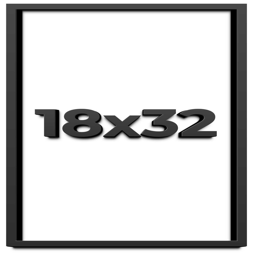 18x32 Shadow Box Frame Black | 1 Inch Deep Solid Wood Shadowbox Display Frame | UV Resistant Acrylic Plexiglass, Acid Free Backing, and Hanging Hardware | Dugan Picture Frame Style
