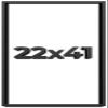 22x41 Shadow Box Frame Black | 1 Inch Deep Solid Wood Shadowbox Display Frame | UV Resistant Acrylic Plexiglass, Acid Free Backing, and Hanging Hardware | Dugan Picture Frame Style view 1