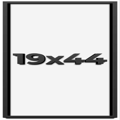 19x44 Shadow Box Frame Black | 1 Inch Deep Solid Wood Shadowbox Display Frame | UV Resistant Acrylic Plexiglass, Acid Free Backing, and Hanging Hardware | Dugan Picture Frame Style