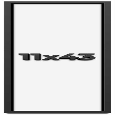 11x43 Shadow Box Frame Black | 1 Inch Deep Solid Wood Shadowbox Display Frame | UV Resistant Acrylic Plexiglass, Acid Free Backing, and Hanging Hardware | Dugan Picture Frame Style