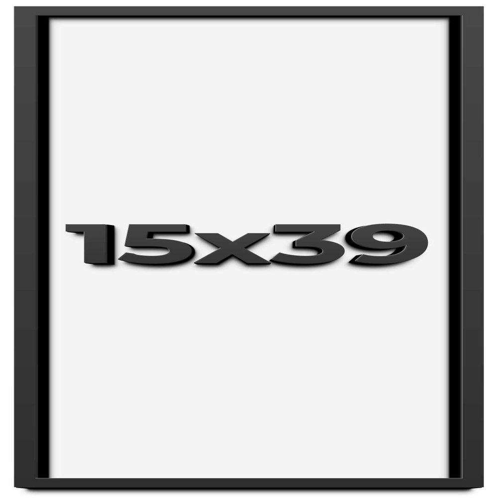 15x39 Shadow Box Frame Black | 1 Inch Deep Solid Wood Shadowbox Display Frame | UV Resistant Acrylic Plexiglass, Acid Free Backing, and Hanging Hardware | Dugan Picture Frame Style