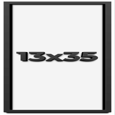 13x35 Shadow Box Frame Black | 1 Inch Deep Solid Wood Shadowbox Display Frame | UV Resistant Acrylic Plexiglass, Acid Free Backing, and Hanging Hardware | Dugan Picture Frame Style
