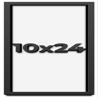 10x24 Shadow Box Frame Black | 1 Inch Deep Solid Wood Shadowbox Display Frame | UV Resistant Acrylic Plexiglass, Acid Free Backing, and Hanging Hardware | Dugan Picture Frame Style