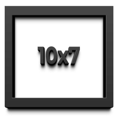 10x7 Shadow Box Frame Black | 1 Inch Deep Solid Wood Shadowbox Display Frame | UV Resistant Acrylic Plexiglass, Acid Free Backing, and Hanging Hardware | Dugan Picture Frame Style