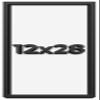 12x28 Shadow Box Frame Black | 1 Inch Deep Solid Wood Shadowbox Display Frame | UV Resistant Acrylic Plexiglass, Acid Free Backing, and Hanging Hardware | Dugan Picture Frame Style view 1