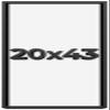 20x43 Shadow Box Frame Black | 1 Inch Deep Solid Wood Shadowbox Display Frame | UV Resistant Acrylic Plexiglass, Acid Free Backing, and Hanging Hardware | Dugan Picture Frame Style view 1