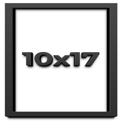 10x17 Shadow Box Frame Black | 1 Inch Deep Solid Wood Shadowbox Display Frame | UV Resistant Acrylic Plexiglass, Acid Free Backing, and Hanging Hardware | Dugan Picture Frame Style