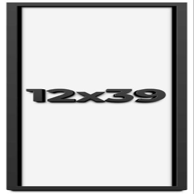 12x39 Shadow Box Frame Black | 1 Inch Deep Solid Wood Shadowbox Display Frame | UV Resistant Acrylic Plexiglass, Acid Free Backing, and Hanging Hardware | Dugan Picture Frame Style