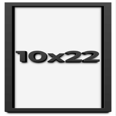 10x22 Shadow Box Frame Black | 1 Inch Deep Solid Wood Shadowbox Display Frame | UV Resistant Acrylic Plexiglass, Acid Free Backing, and Hanging Hardware | Dugan Picture Frame Style