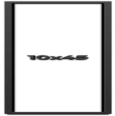 10x45 Shadow Box Frame Black | 1 Inch Deep Solid Wood Shadowbox Display Frame | UV Resistant Acrylic Plexiglass, Acid Free Backing, and Hanging Hardware | Dugan Picture Frame Style