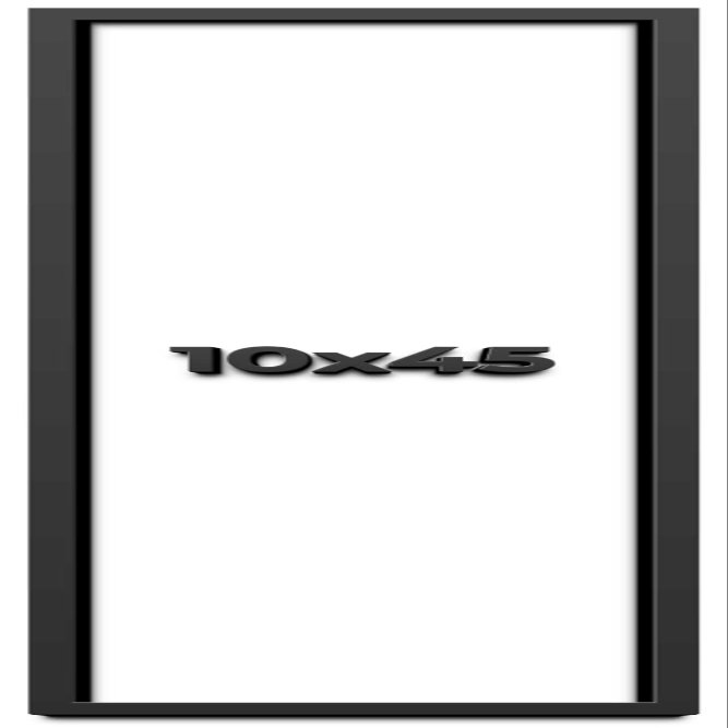 10x45 Shadow Box Frame Black | 1 Inch Deep Solid Wood Shadowbox Display Frame | UV Resistant Acrylic Plexiglass, Acid Free Backing, and Hanging Hardware | Dugan Picture Frame Style