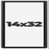 14x32 Shadow Box Frame Black | 1 Inch Deep Solid Wood Shadowbox Display Frame | UV Resistant Acrylic Plexiglass, Acid Free Backing, and Hanging Hardware | Dugan Picture Frame Style view 1